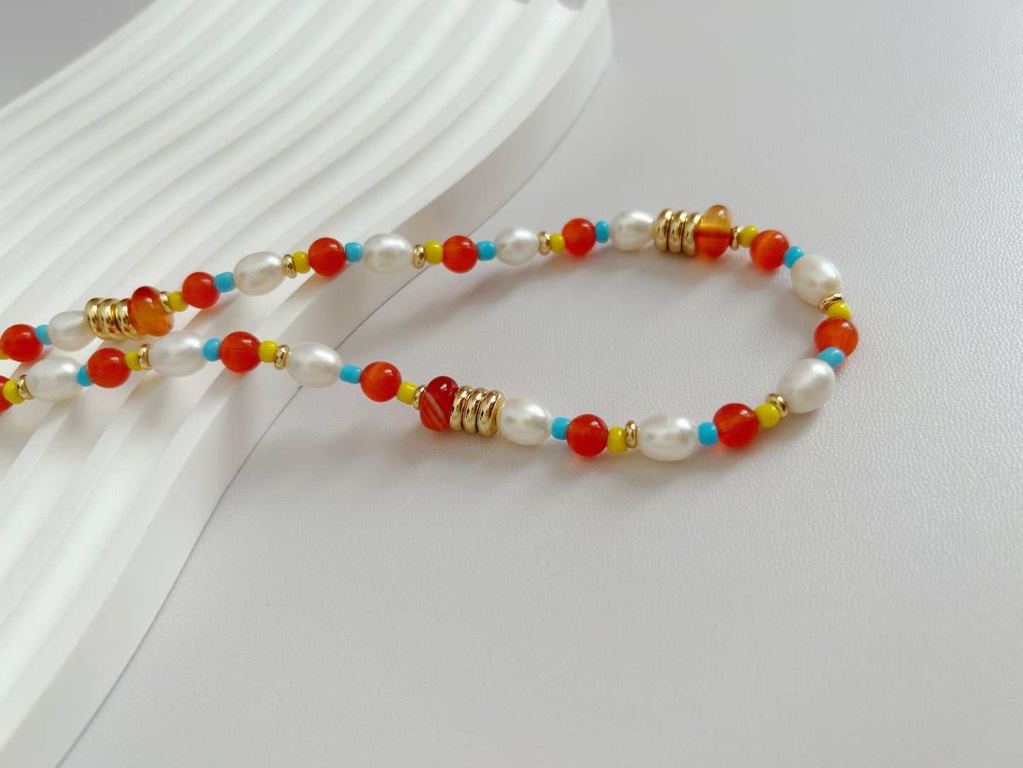 Colorful Summer Pearl Necklace